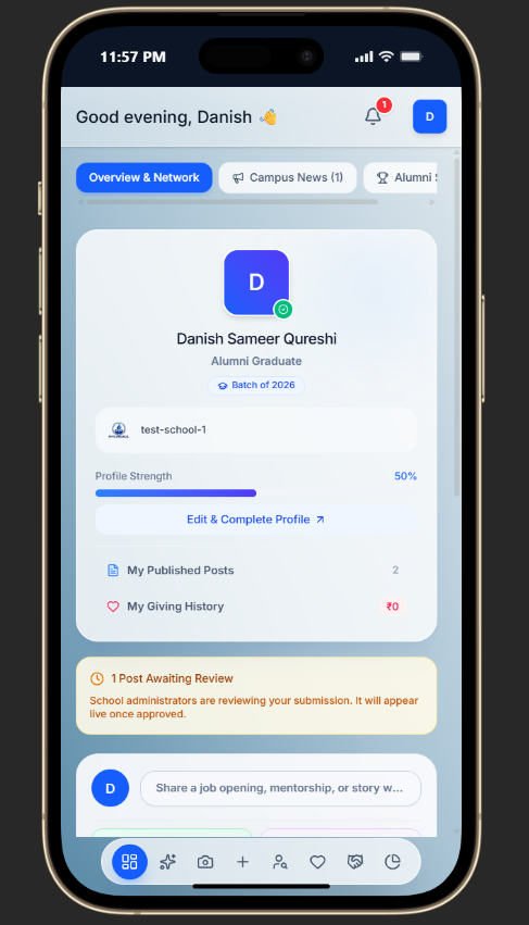 Alumni Mobile Portal